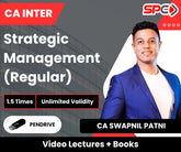 CA Inter Strategic Management (Regular) Video Lectures by CA Swapnil Patni (Pendrive, Unlimited Validity, 1.5 Times)
